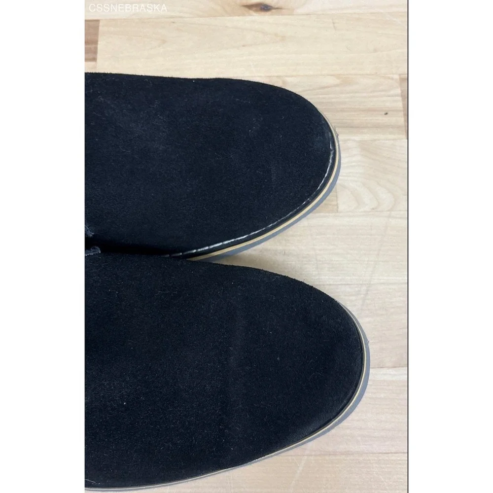 Alpine Swiss Black Mens Genuine Suede Chukka Boots -‎ Size 11